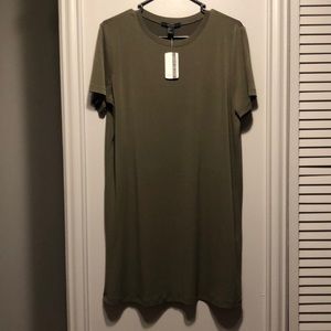 Forever 21 Olive T-Shirt Dress